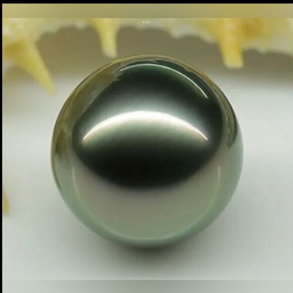 New! *Un-Drilled* *MAJESTIC* HUGE 12MM TAHITIAN GENUINE BLACK GREEN LOOSE PEARL